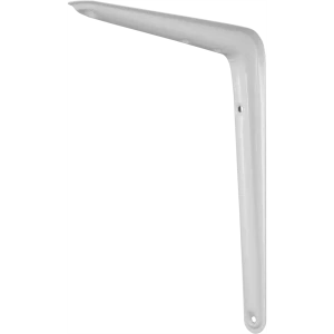 Кронштейн для полки №6 20x25 см нагрузка до 15 кг металл цвет белый