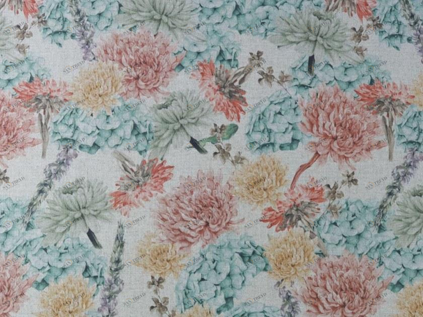 Gancedo Ткань с цветочными мотивами Foresta sun-id-1433046