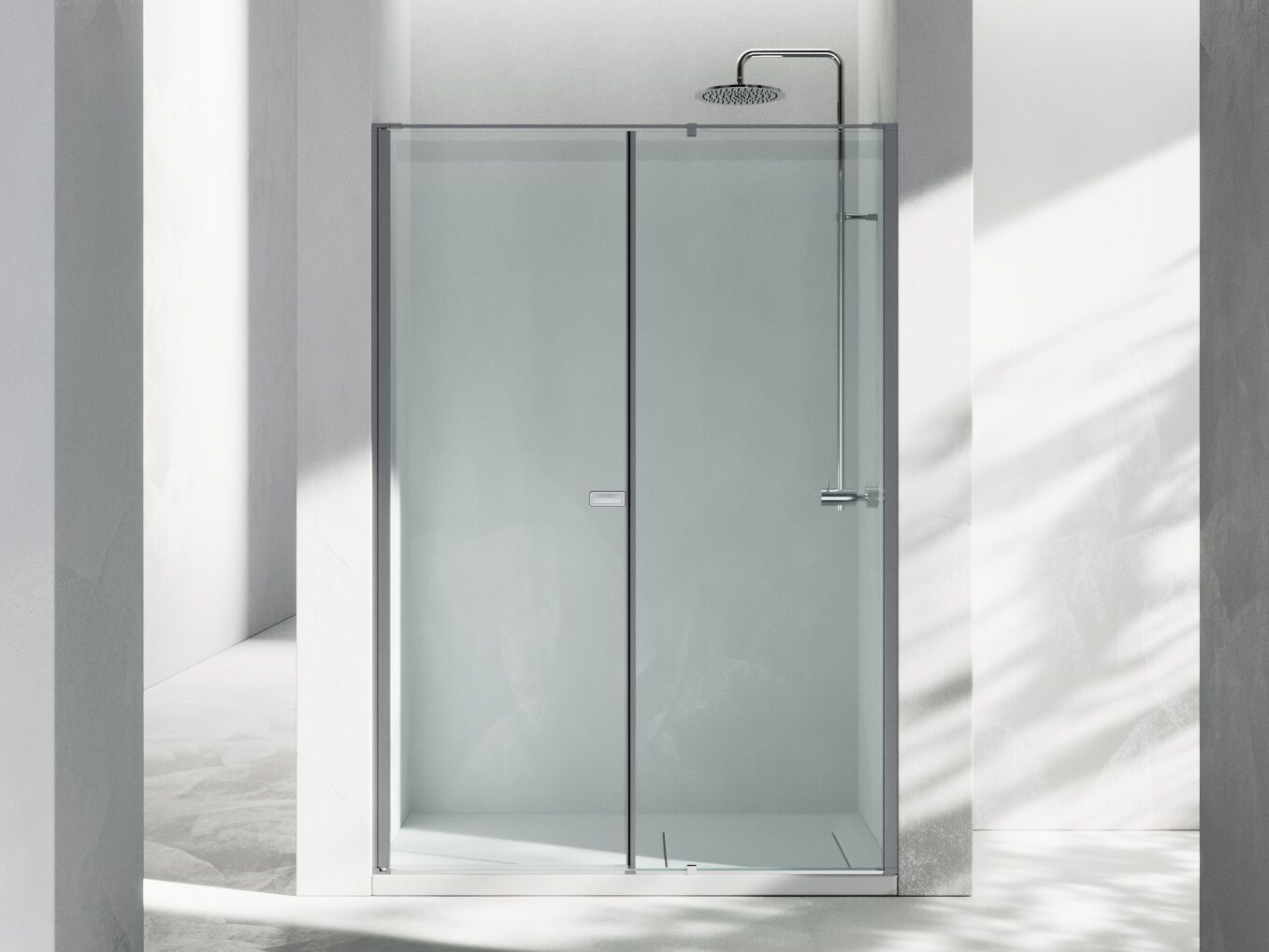 Душевая кабина в нише с распашной дверью Vismaravetro LINK ARCH-00139805 - Вид №1