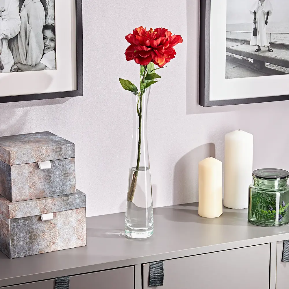 Ваза Santreyd средняя из прозрачного стекла с косым срезом 82223419 STLM-0022299