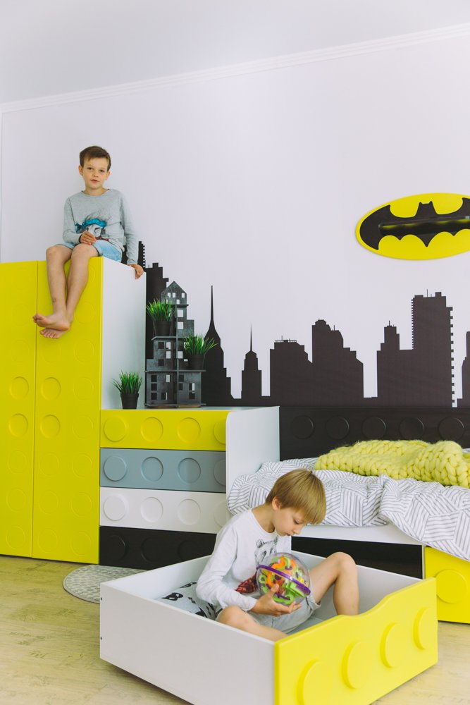 Комод детский с 4 ящиками "Леголенд" МАНДАРИН ЛЕГОЛЕНД 178722 Белый;красный Santreyd  - Вид №8