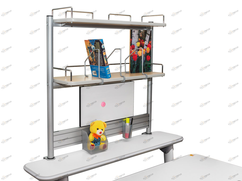 Книжная полка с магнитной доской клен COMF-PRO  261251 Белый Santreyd 