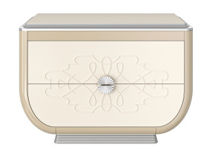 Деревянная прямоугольная тумбочка с ящиками