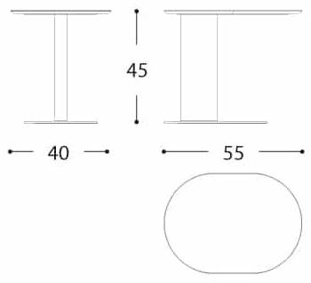 Varaschin Овальный сервировочный столик Plinto sun-id-1391592 - Вид №10