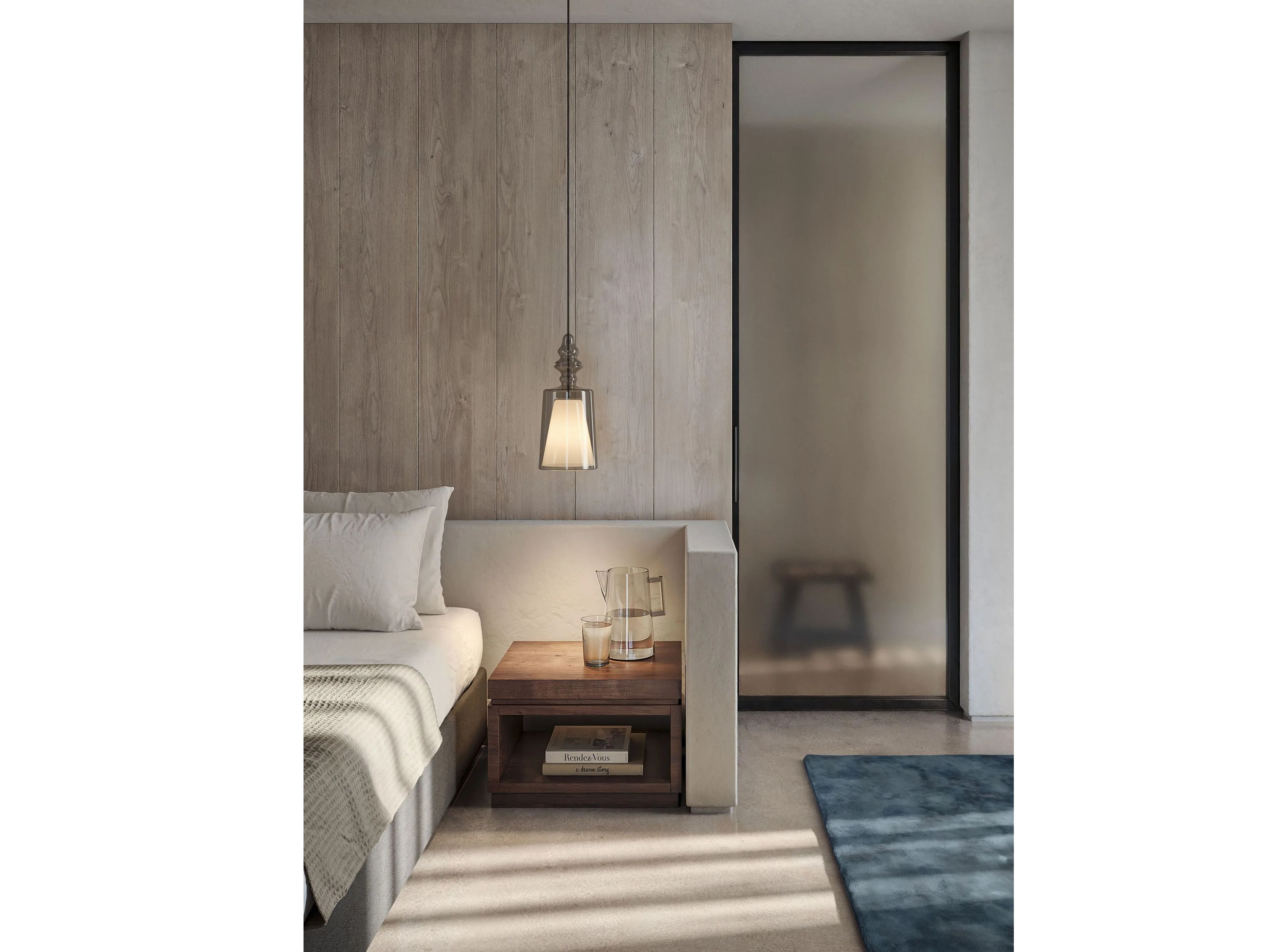 Подвесной светильник из боросиликатного стекла Karman Alibaglass ARCH-00123087