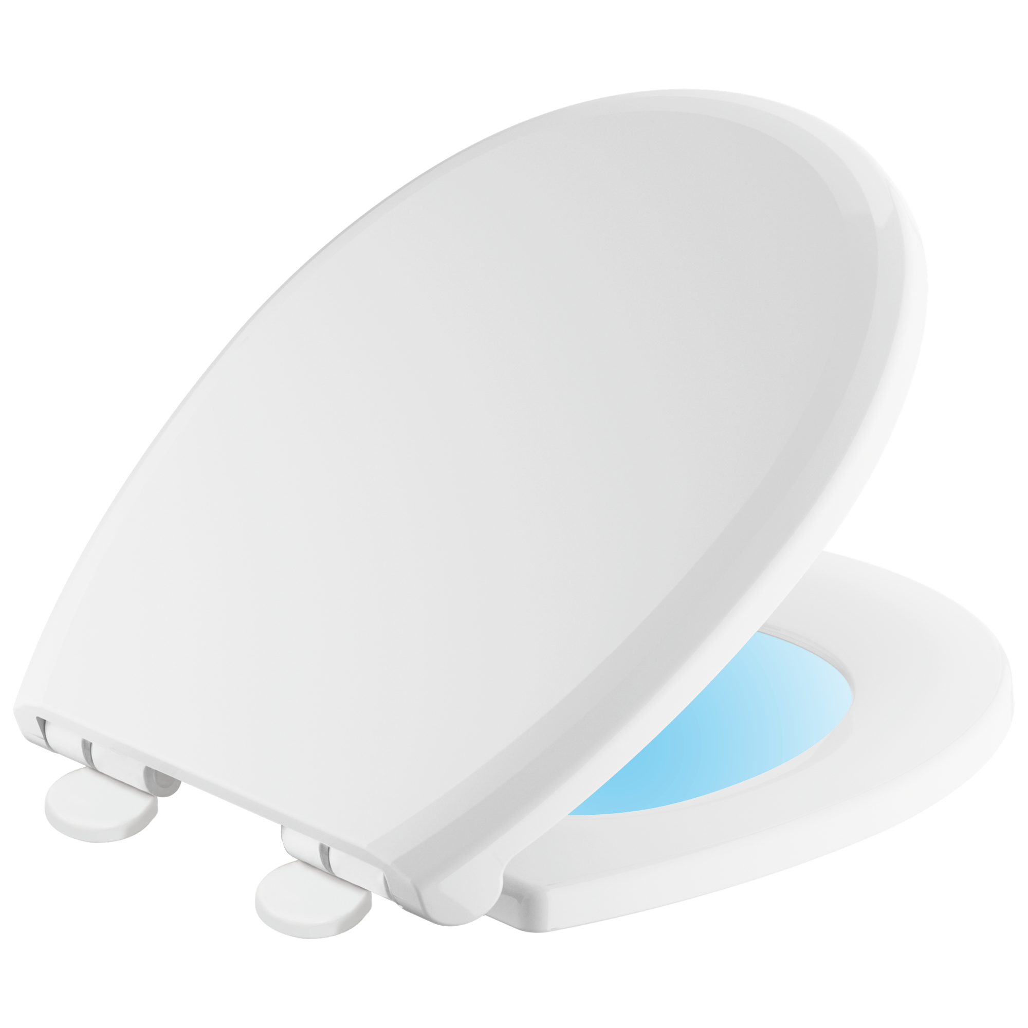 Круглое переднее сиденье ночника с функцией медленного закрывания / быстрого отпускания Delta Faucet 803902-N-WH