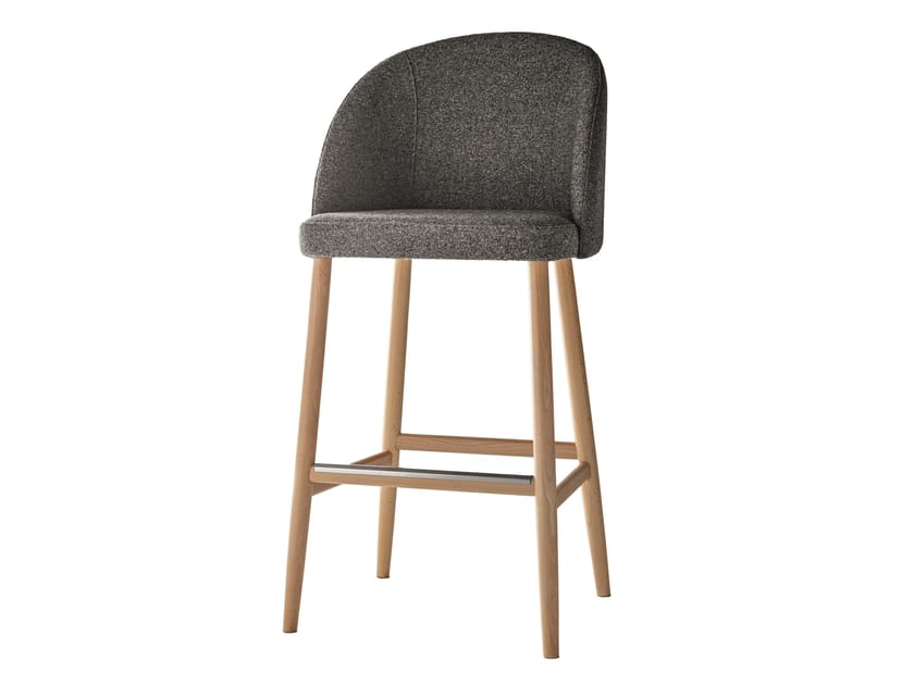 Высокий тканевый стул с подставкой для ног Sedex Pitt ARCH-00107064