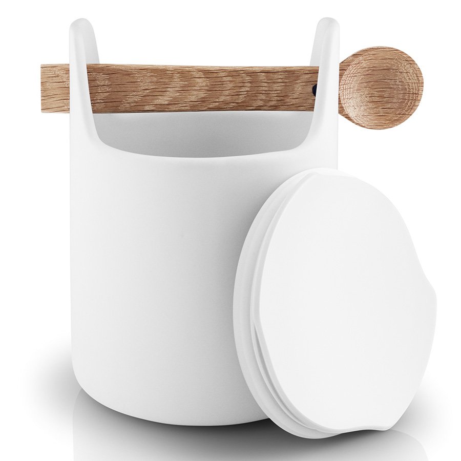 Банка с крышкой и с ложкой 15 см белая Toolbox EVA SOLO  00-3872318 Белый  - Вид №2