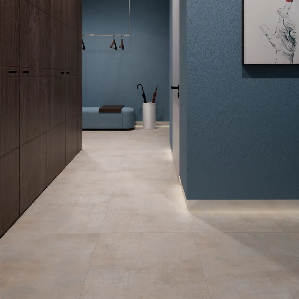 Керамогранит Arcadia Ceramica Elite Mist Sugar 60×60 - теплый бежевый с текстурой бетона 89396429 STLM-1577117