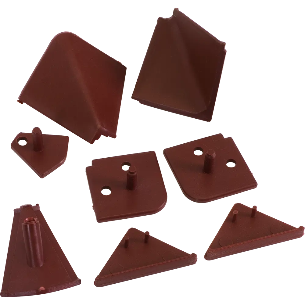 Заглушки к плинтусу 4х5 см цвет коричневый, 6 шт Santreyd STLM-2035513 - Вид №1