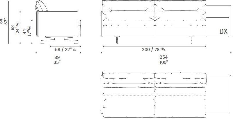 Poltrona Frau Модульный диван с журнальной полкой La collezione - divani e poltrone sun-id-1502655 - Вид №46