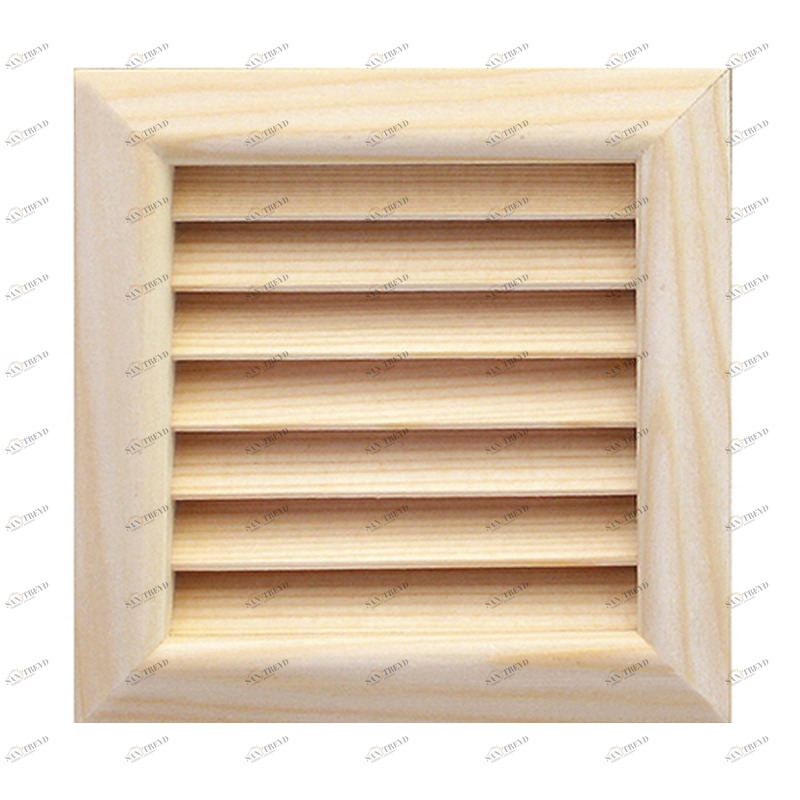 Деревянная вентиляционная решетка, дугласова пихта 112x112 Santreyd sun-id-682464