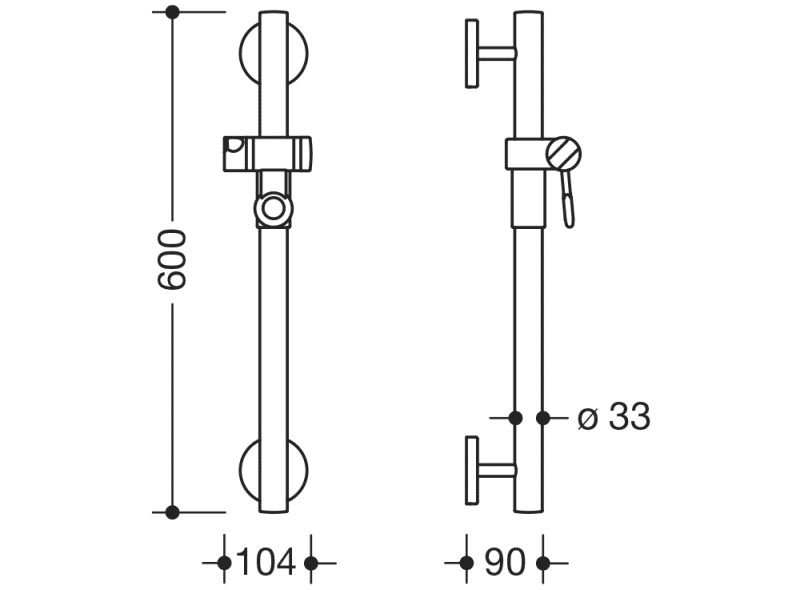950.33.10099 держатель для душа HEWI Greifen  - Вид №5