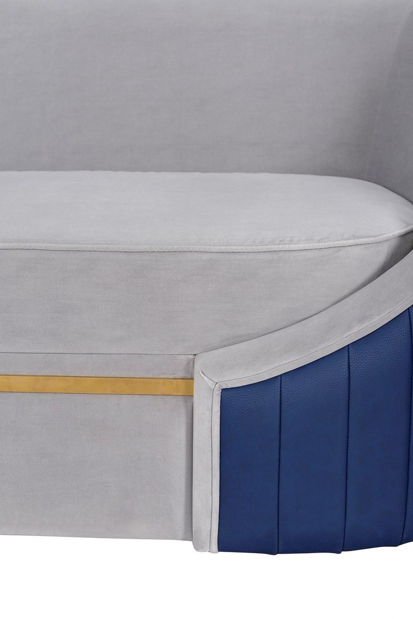 Duquesa & Malvada 3-х местный бархатный диван  Dmu028  - Вид №2