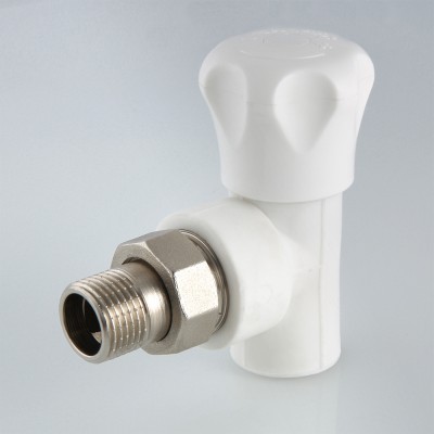 VTp.718.V.02004 Клапан полипропиленовый со сгоном угловой Valtec 20 мм х 1/2"  - Вид №3