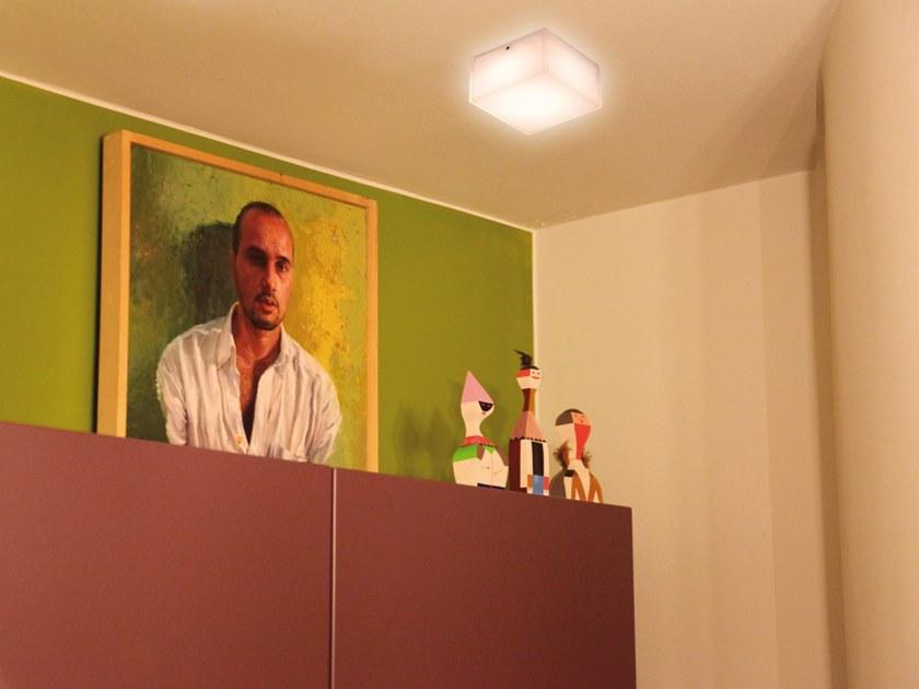 ENGI Настенный светильник / потолочный светильник из опалового стекла Divetro Endv180  - Вид №3