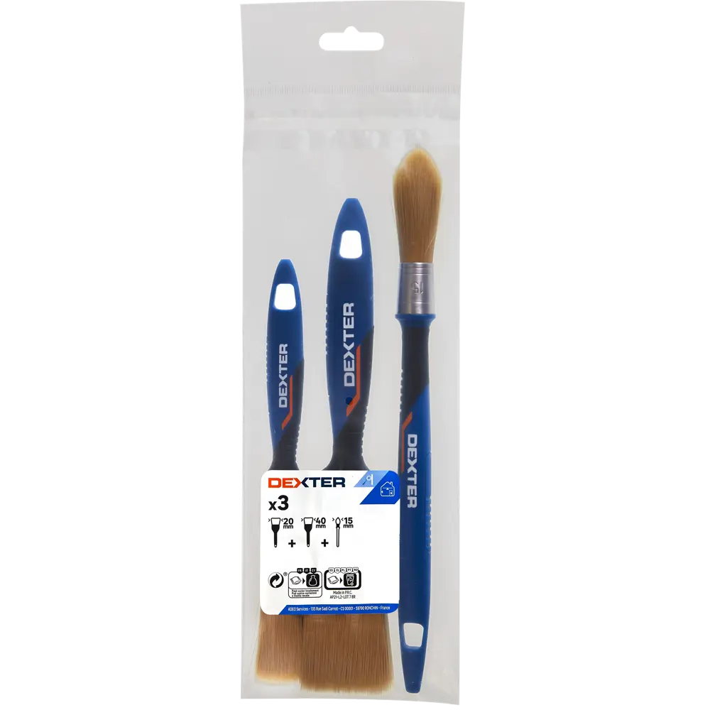 Набор кистей для водных красок Dexter 3 шт STLM-2116014 - Вид №1