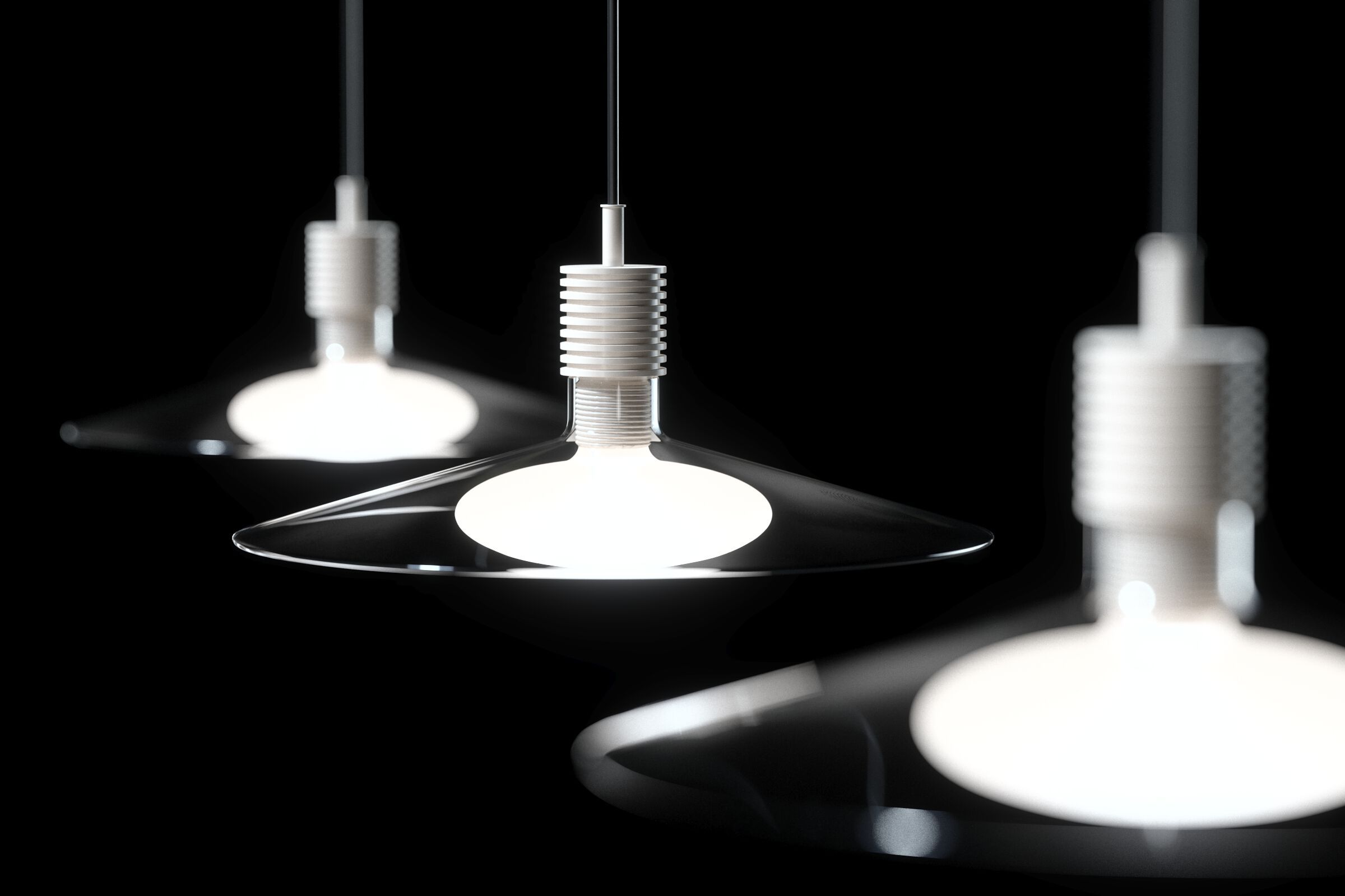 Стеклянный светодиодный подвесной светильник Cangini & Tucci Hydra ARCH-00052773 - Вид №10