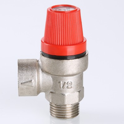 VT.496.N.0430 Клапан предохранительный никелированный Valtec 1/2", 3 бара  - Вид №4