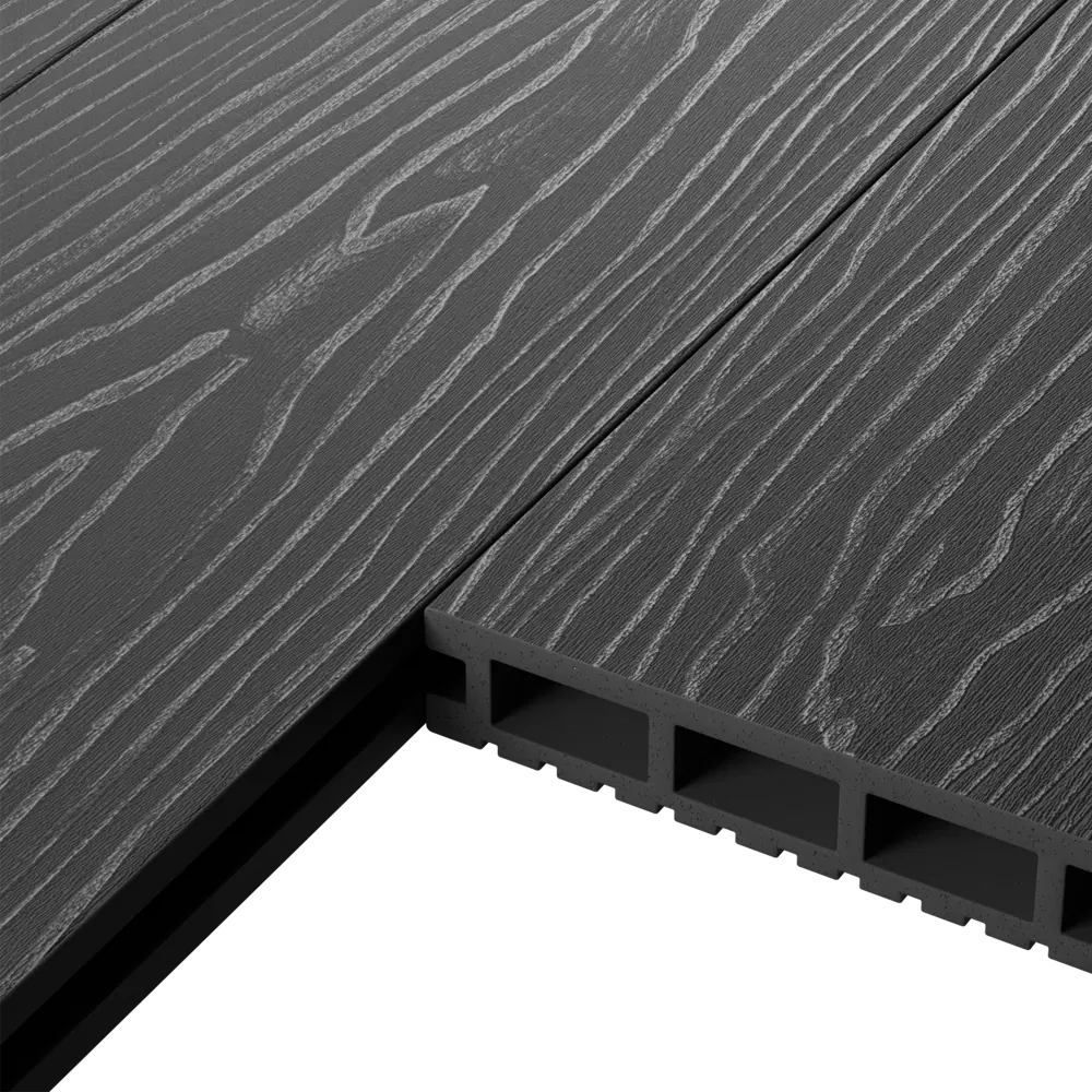 Santreyd Decking Smart - террасная доска ДПК серого цвета с 3D-текстурой дерева 89365687 STLM-1330626 - Вид №4