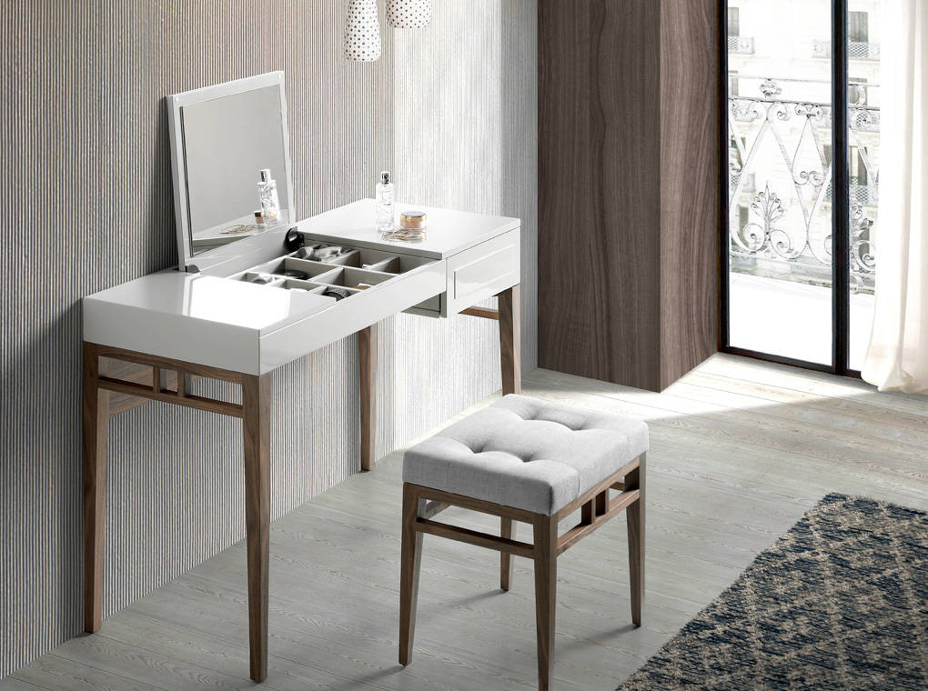 CP1709/7001 Туалетный столик с ящиком и зеркалом серый от Angel Cerda ANGEL CERDA Серый  - Вид №1