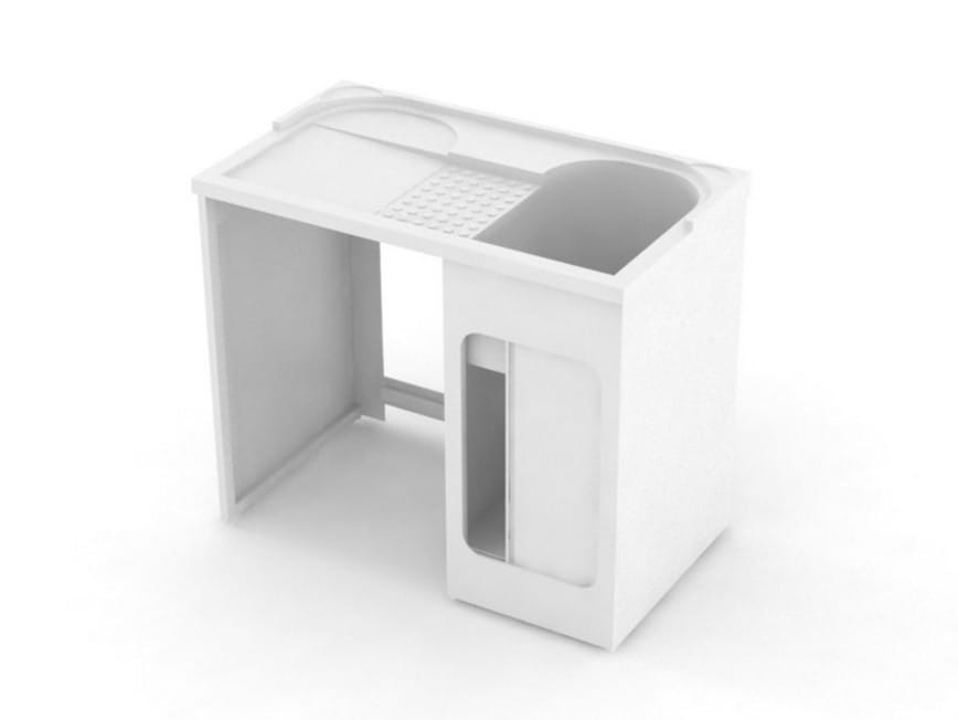 Открытый ABS прачечная шкаф с полкой полуострова COLAVENE Lavacril ARCH-00073780 - Вид №3