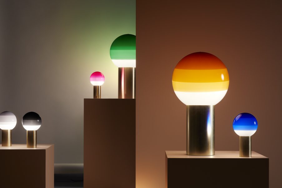 073544 Настольный светильник M белый-латунь Marset Dipping Light  - Вид №3