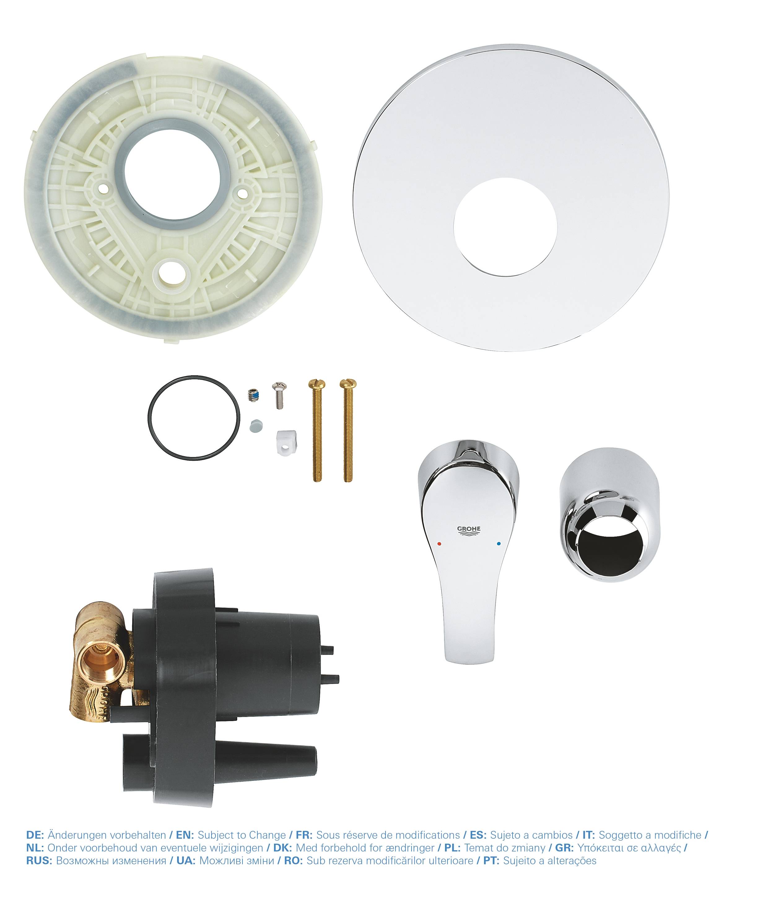 Смеситель для душа GROHE Eurosmart New (внешняя и встраиваемая части), хром (33556002) - Вид №1