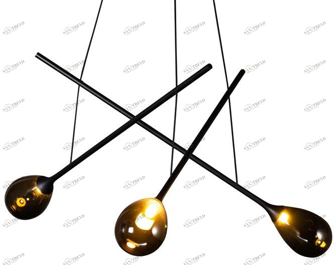 pulpo Светодиодный подвесной светильник из стали и стекла sun-id-1489298