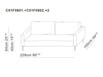 Диван-кровать из ткани CAMERICH LOLA ARCH-00084685 - Вид №13