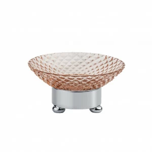 FS08P-601P FS08P-601P Мыльница круглая «РАЗМЕР ДИАМА КРИСТАЛЛ Cristal & Bronze CRISTAL TAILLE “DIAMANT” LISSE