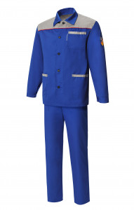 65397 Костюм "Труд" василек-серый  Летняя спецодежда  размер 52-54/182-188