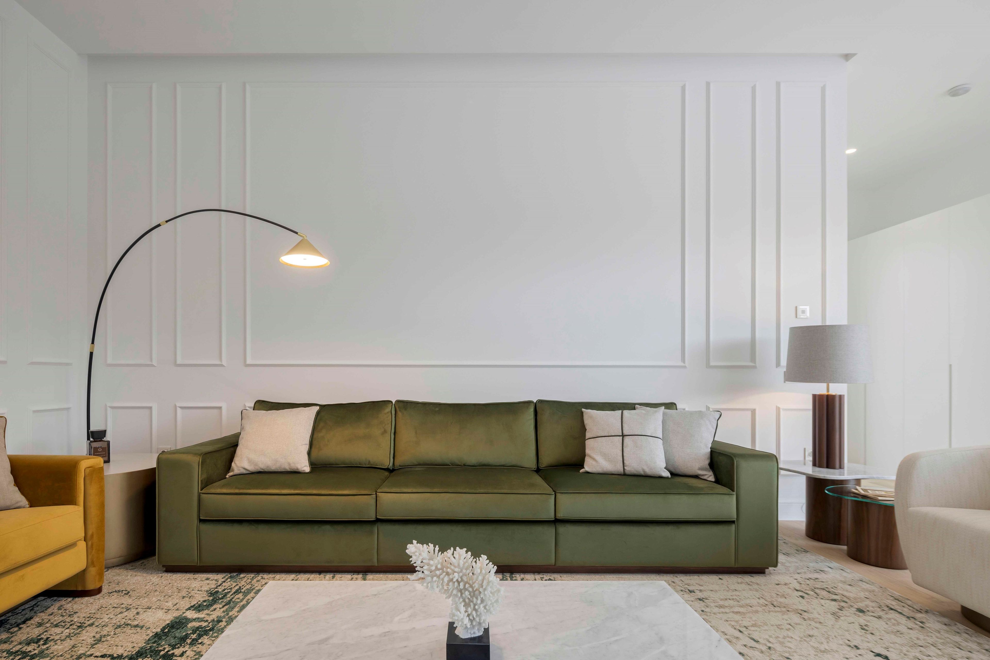 3-местный бархатный диван Stylish Club Fortune ARCH-00061691 - Вид №2