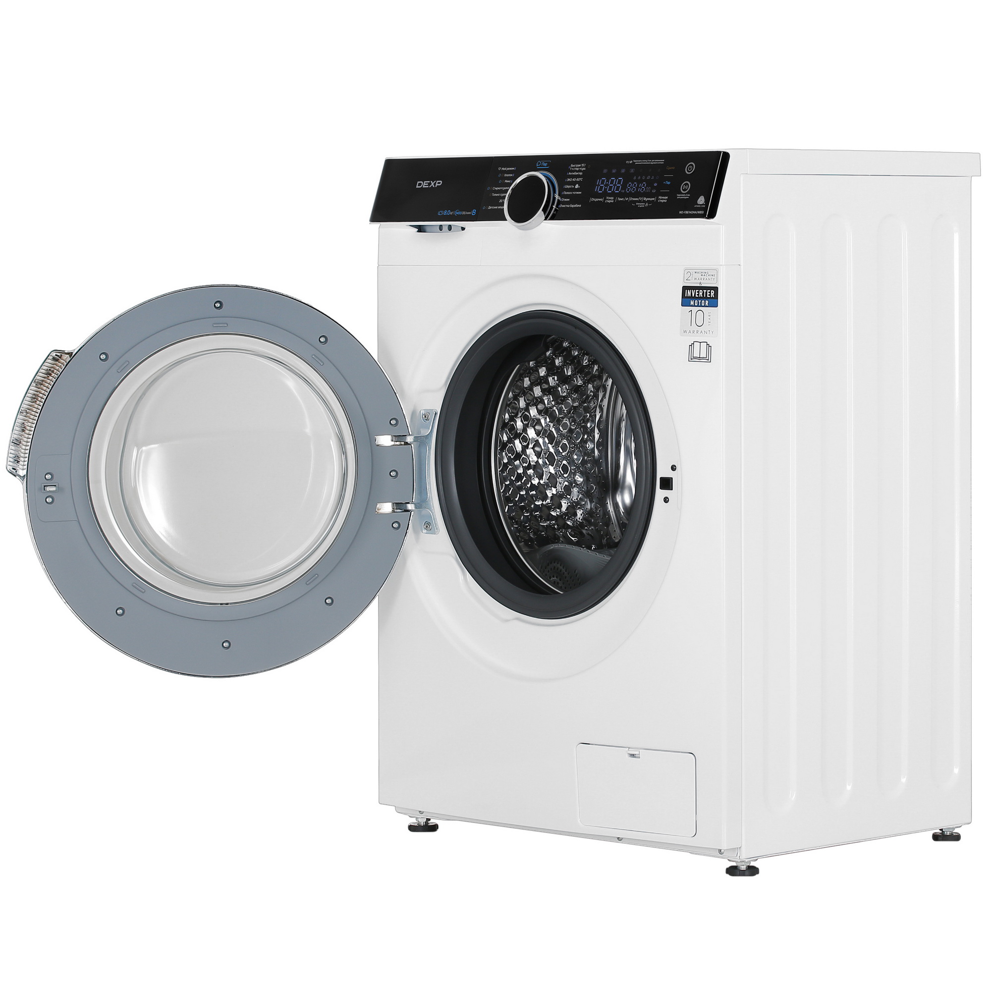 5409685 Стирально-сушильная машина DEXP WD-F8614DMA/WBSI белый STDN-0096595 - Вид №5