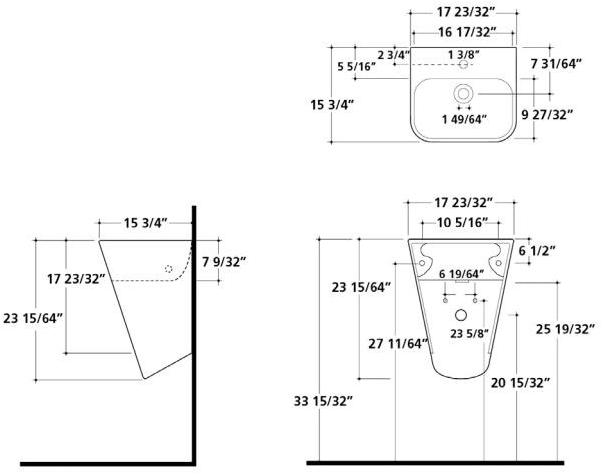 5407 Подвесная раковина настенная овальная Galassia MEG11 белая - Вид №1