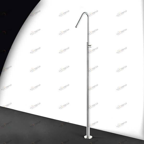 Смеситель для раковины HIRO HIR14L серебристый глянцевый Radomonte