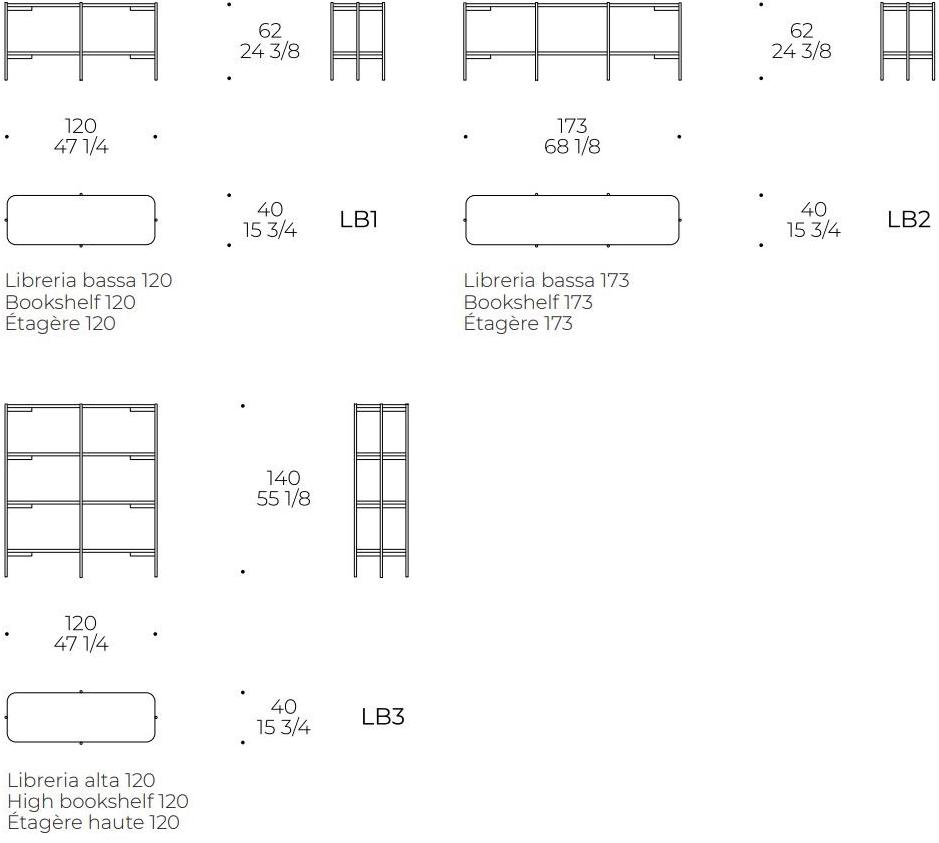 Liu Jo Living Collection Открытый лакированный книжный шкаф отдельно стоящий Ceci est un caillou sun-id-1418014 - Вид №7