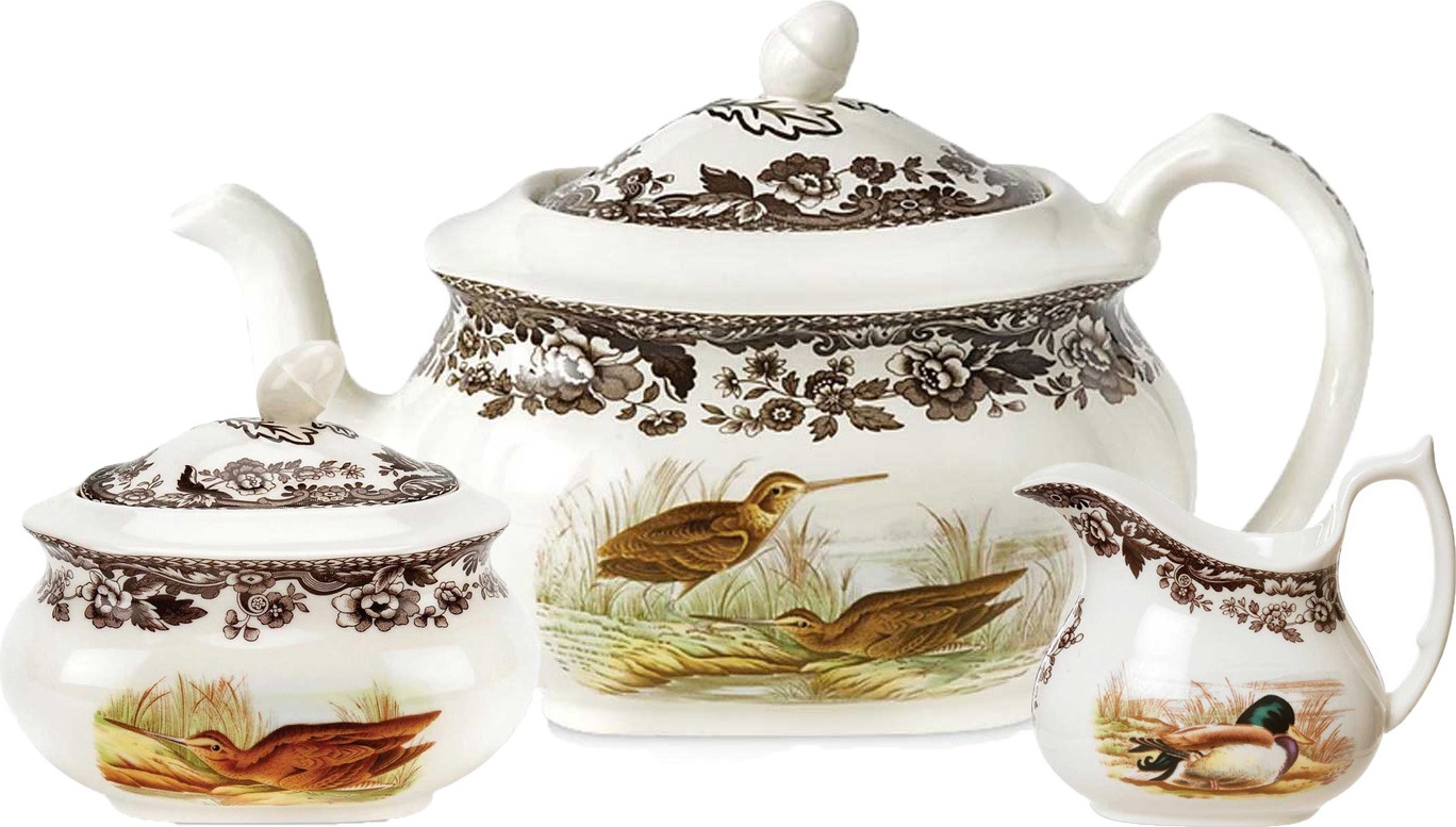 10649585 Spode Сервиз чайный Spode Английские охотничьи мотивы на 6 персон 15 предметов Фаянс 