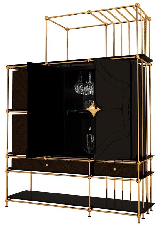 Porustudio Комод из фанерованной древесины с распашными дверцами Vegas sun-id-1471081 - Вид №4