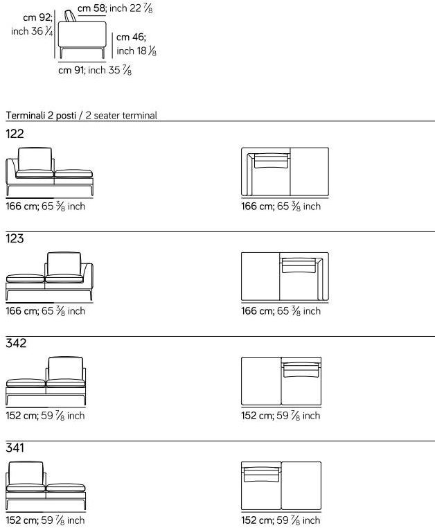 AMURA Модульный угловой диван из ткани Leonard Am024.122+123+022 - Вид №7