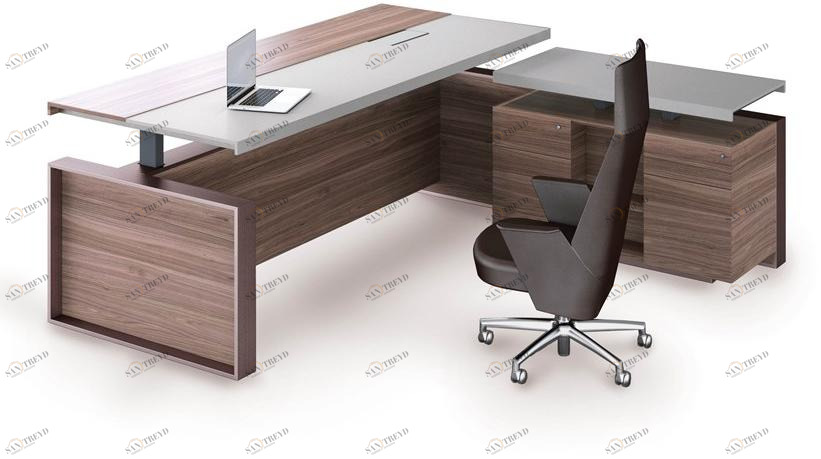 ESTEL GROUP Рабочий стол из дерева и кожи Altagamma sun-id-1460507