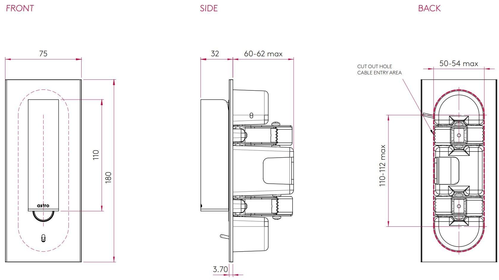 Astro Lighting Регулируемая светодиодная лампа для чтения из алюминия sun-id-1382567 - Вид №4