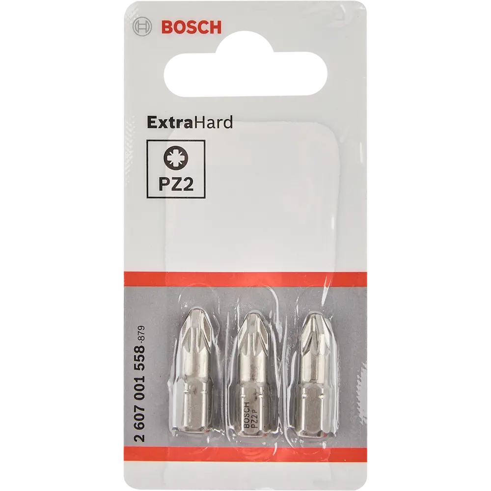 Бита ударная крестовая Bosch Extra Hard 2607001558 PZ2x25 мм, 3 шт. 82011195 STLM-2072517 BOSCH PROFESSIONAL  - Вид №1