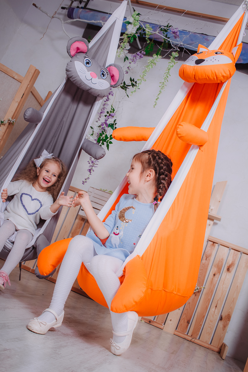 Подвесное кресло-кокон "Лиса" ПОКАЧАЙКА  326704 Оранжевый Santreyd  - Вид №3