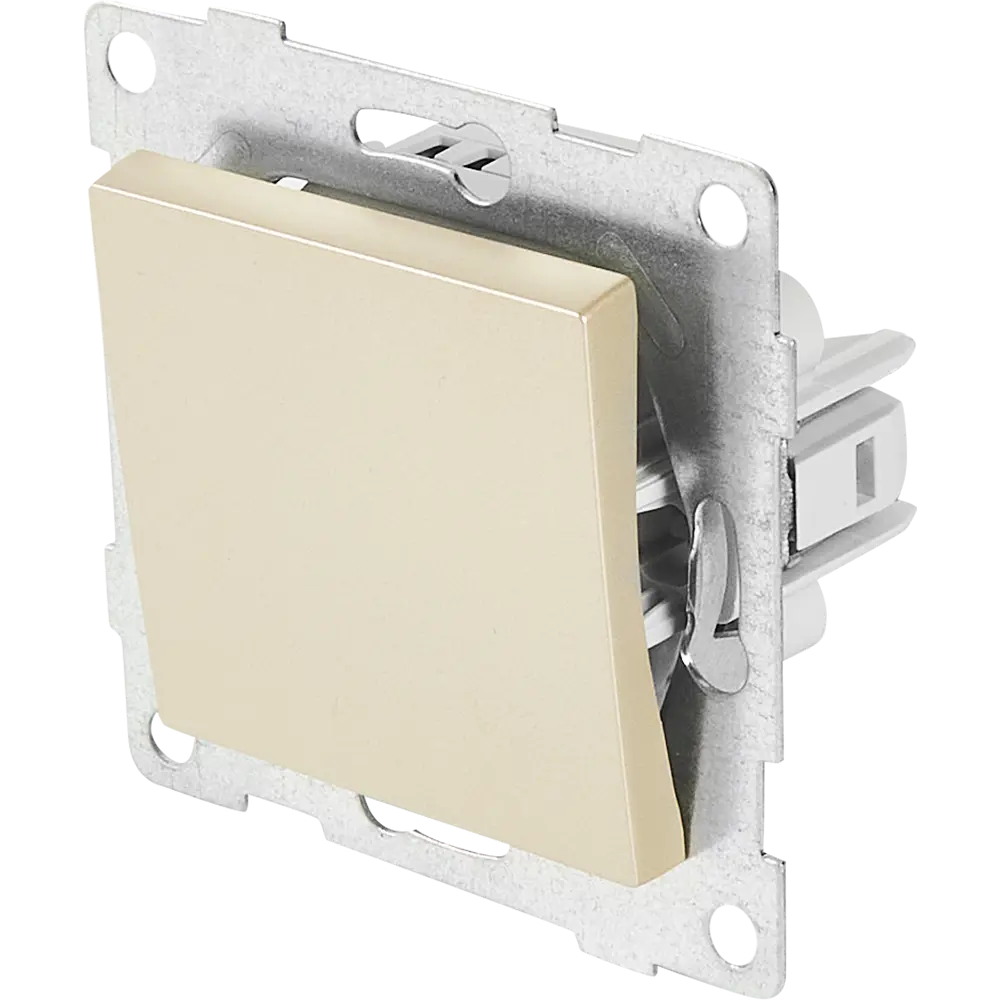 Выключатель перекрестный встраиваемый Gusi Electric 1 клавиша цвет шампань Ugra STLM-2091000