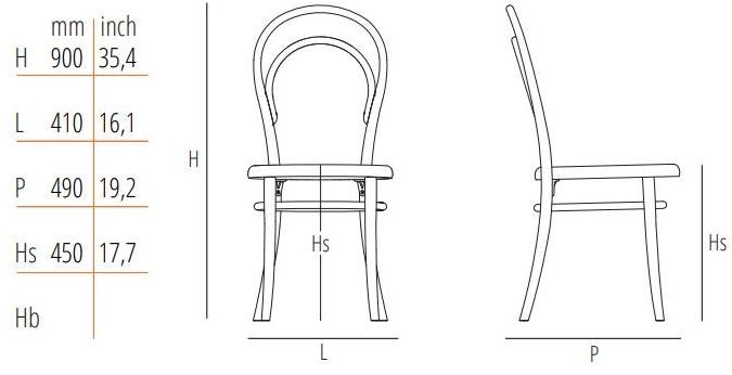 Wiener GTV Design Стул из бука и венской соломы sun-id-1462053 - Вид №2
