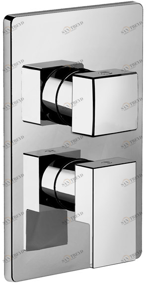 Fir Italia Смеситель для душа из латуни на 2 отверстия с тарелкой New playone 90 9050188