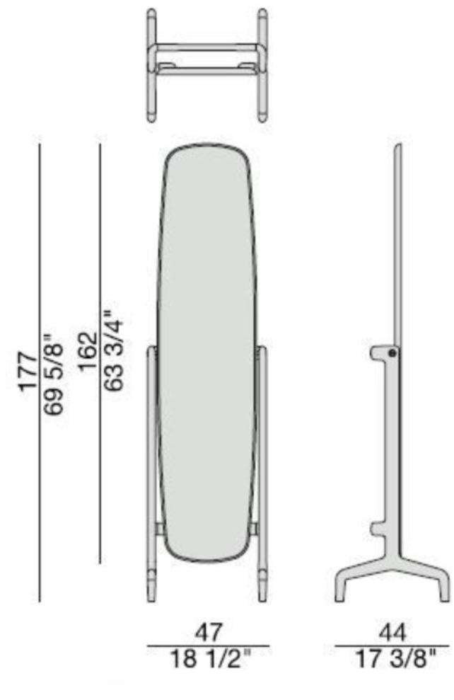 Porada Наклонное напольное зеркало из орехового дерева Iron sun-id-1451136 - Вид №3