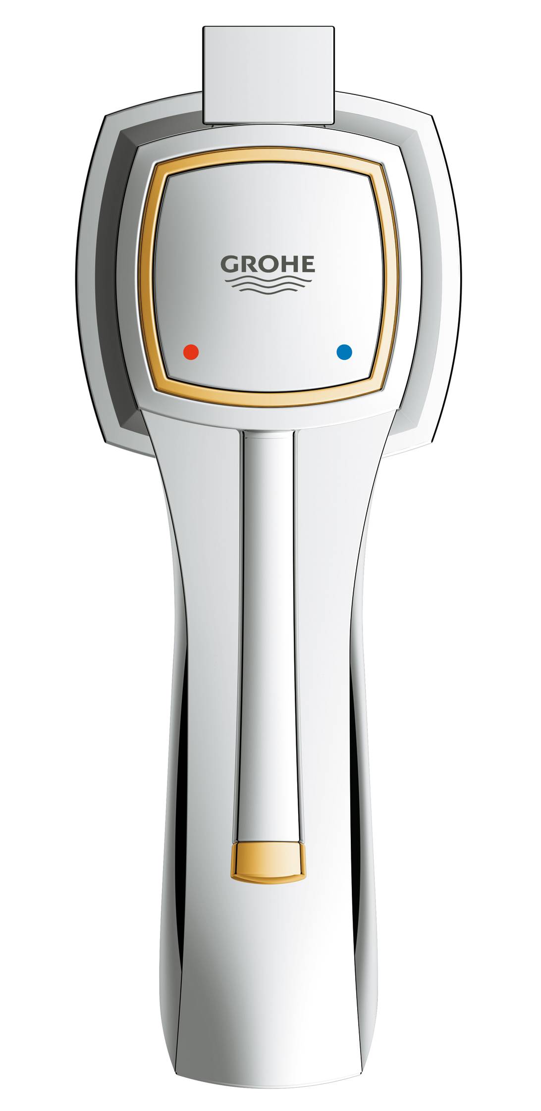 Смеситель для раковины GROHE Grandera с донным клапаном, хром/золото (23303IG0) - Вид №2