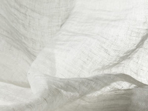 Льняная вуаль моющаяся однотонная ткань